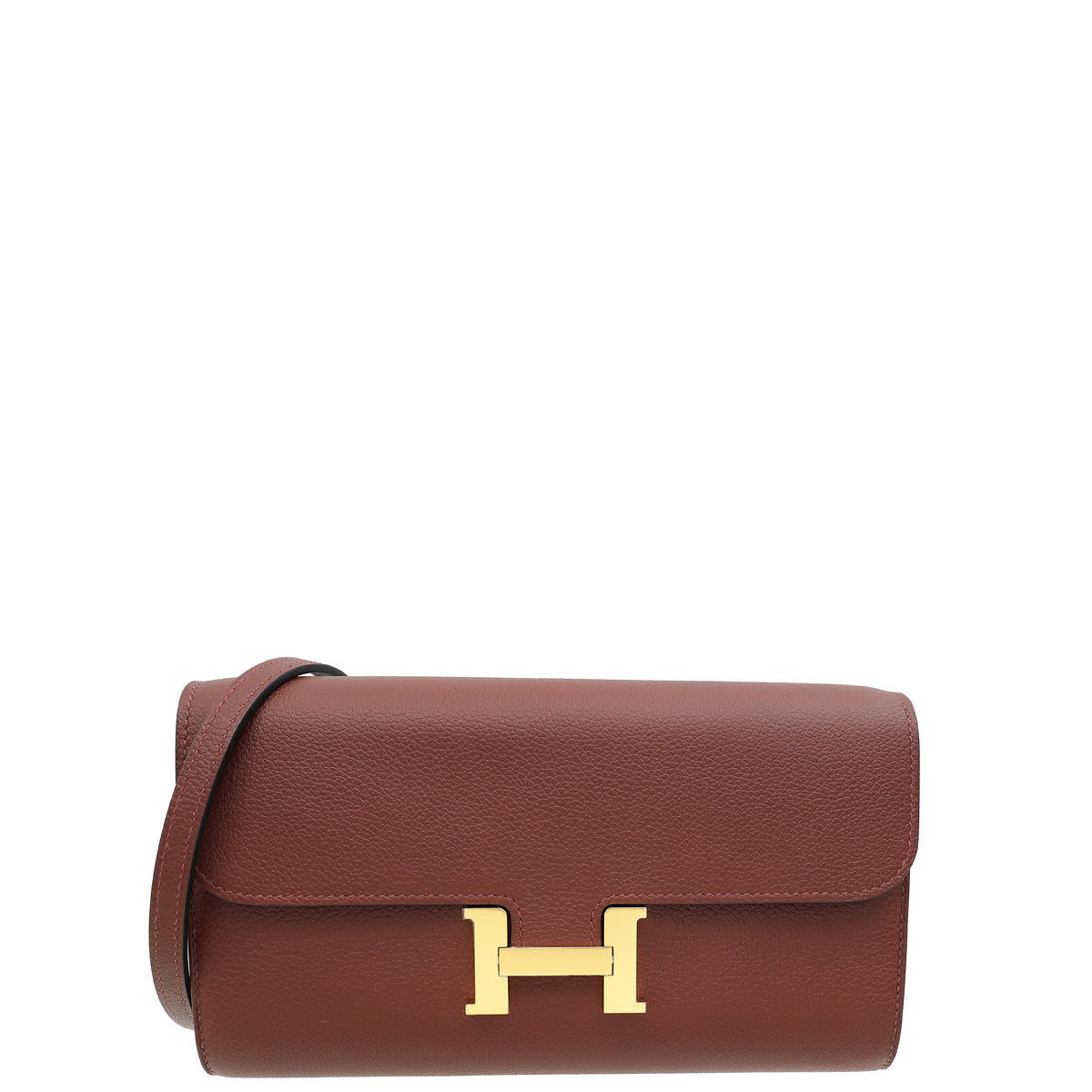 Hermes Rouge H Constance To Go Evercolor Wallet-Hermes-THE CLOSET