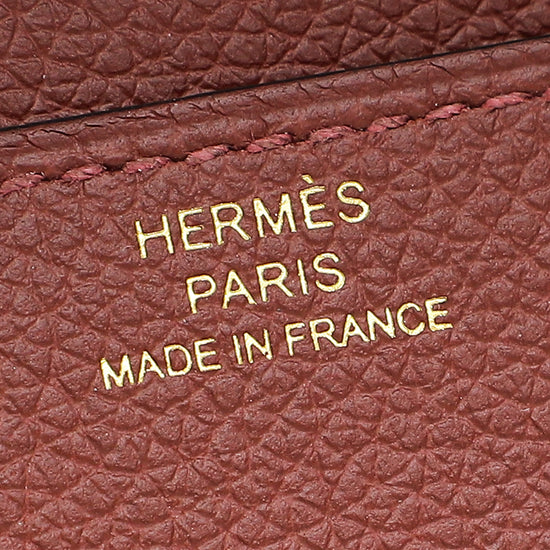 Hermes Rouge H Constance To Go Evercolor Wallet-Hermes-THE CLOSET