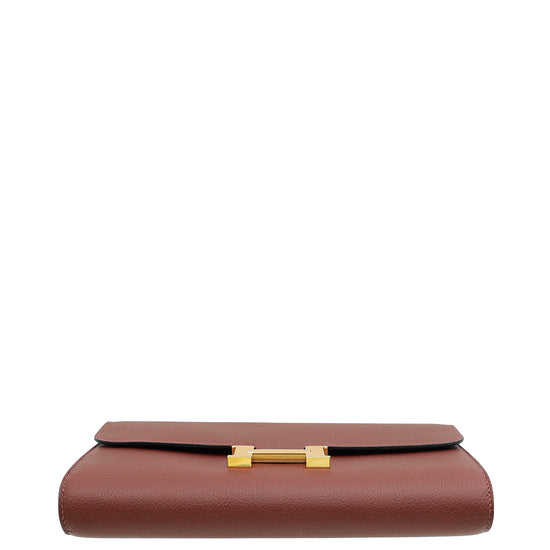 Hermes Rouge H Constance To Go Evercolor Wallet-Hermes-THE CLOSET