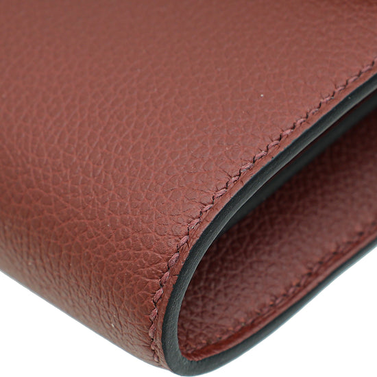 Hermes Rouge H Constance To Go Evercolor Wallet-Hermes-THE CLOSET
