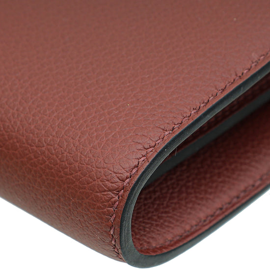 Hermes Rouge H Constance To Go Evercolor Wallet-Hermes-THE CLOSET