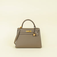 Hermes Etoupe Kelly 28 Sellier Bag