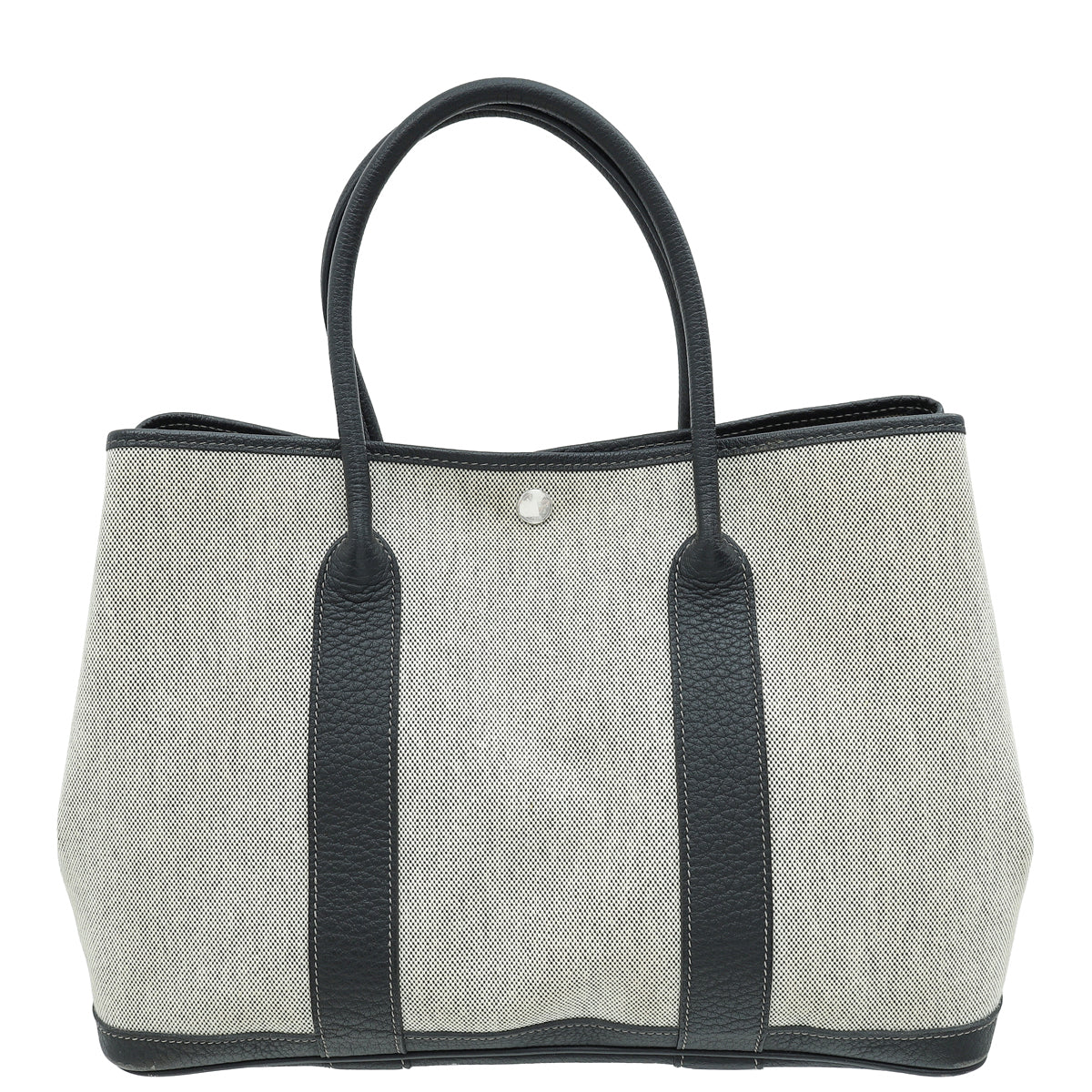 Hermes Bicolor Toile H Negonda Garden Party 36 Bag-Hermes-THE CLOSET