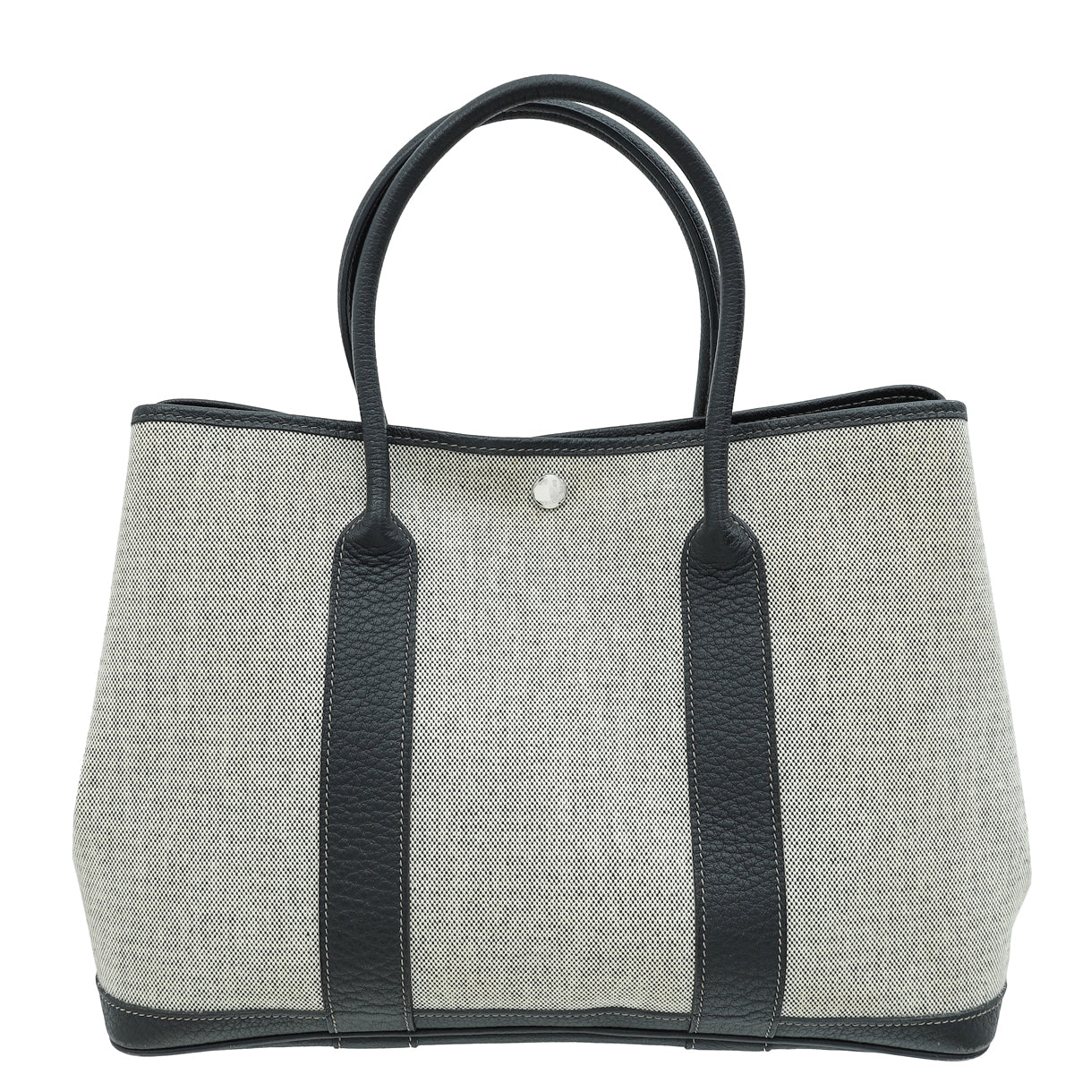 Hermes Bicolor Toile H Negonda Garden Party 36 Bag-Hermes-THE CLOSET