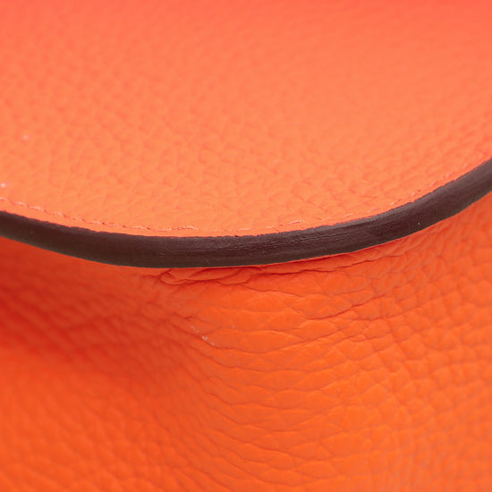 Hermes Orange Minimum Halzan 25 Bag-Hermes-THE CLOSET