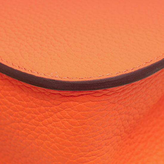 Hermes Orange Minimum Halzan 25 Bag-Hermes-THE CLOSET
