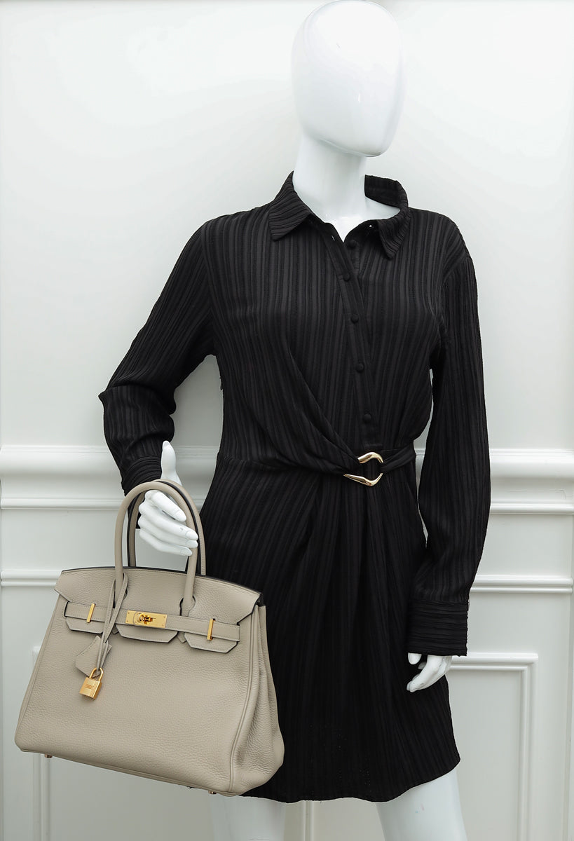 Hermes Gris Tourterelle Birkin 30 Bag-Hermes-THE CLOSET