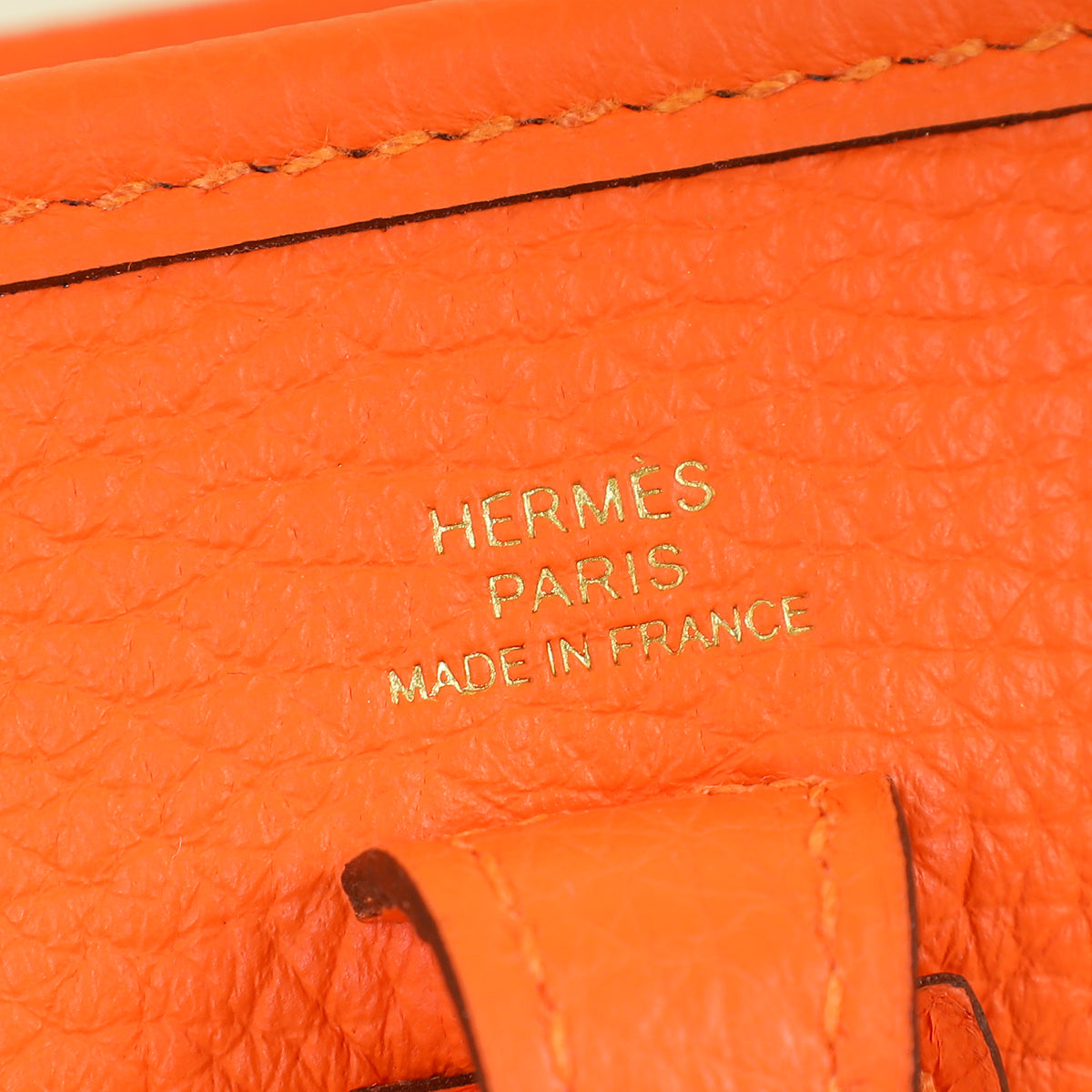 Hermes Orange Minium Evelyne 16 TPM Bag — image 9 of 12