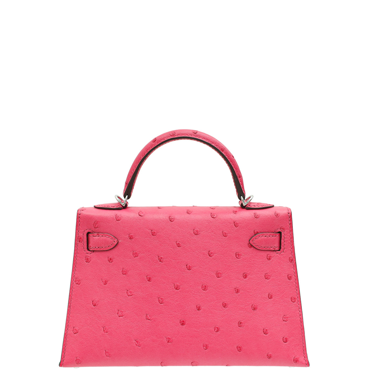 Hermes Rose Ostrich Tyrine Mini Kelly Bag-Hermes-THE CLOSET