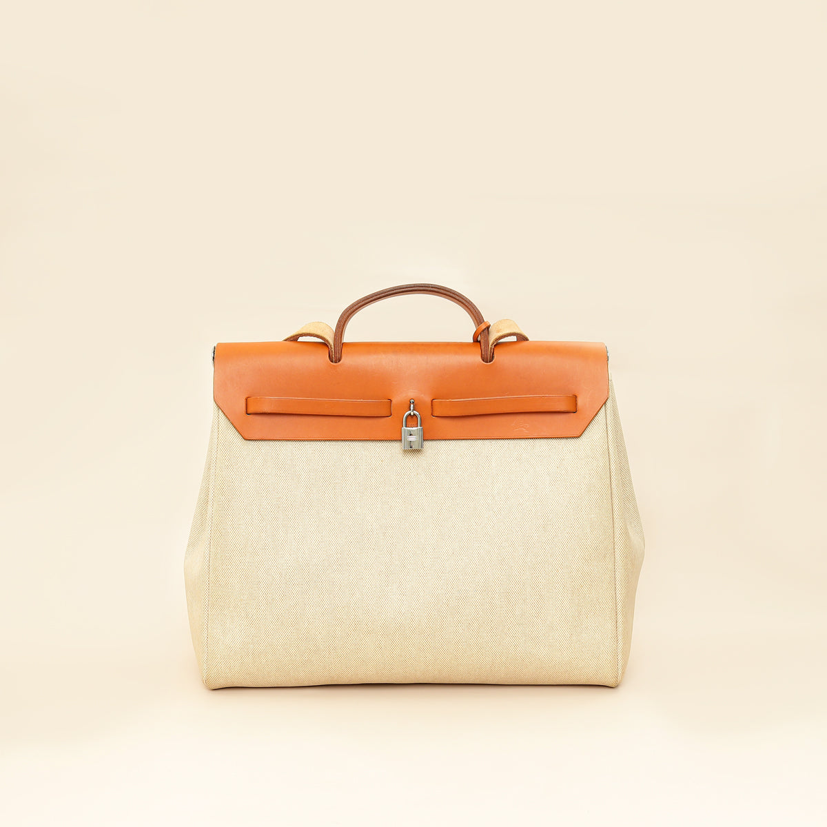 Hermes Natuel Vintage 2-in-1 Herbag MM 39 Toile Vache Bag