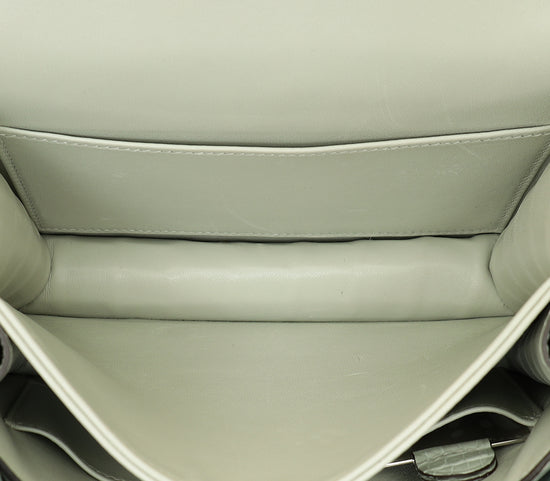 Hermes Gris Neve Matte Alligator Constance III Mini 18 Mississippiensis Bag-Hermes-THE CLOSET