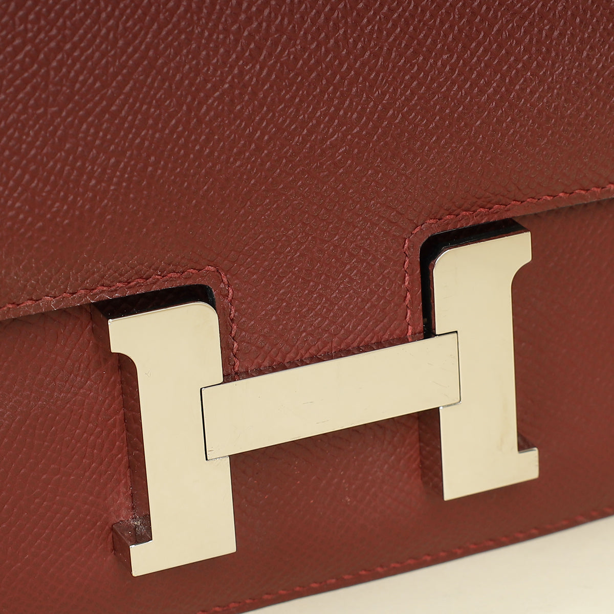 Hermes Rouge H Constance III Re-Edition Mini Bag
