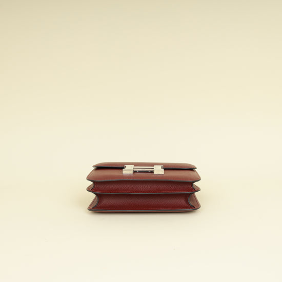 Hermes Rouge H Constance III Re-Edition Mini Bag