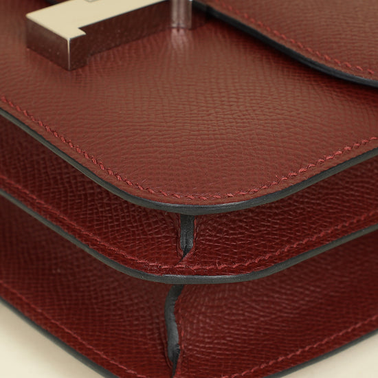 Hermes Rouge H Constance III Re-Edition Mini Bag