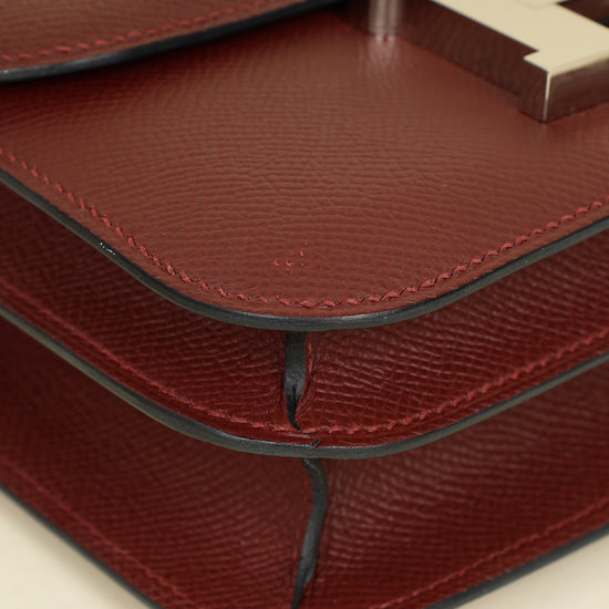 Hermes Rouge H Constance III Re-Edition Mini Bag