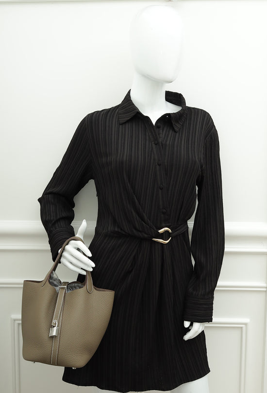 Hermes Etoupe Picotin lock 18 Bag-Hermes-THE CLOSET