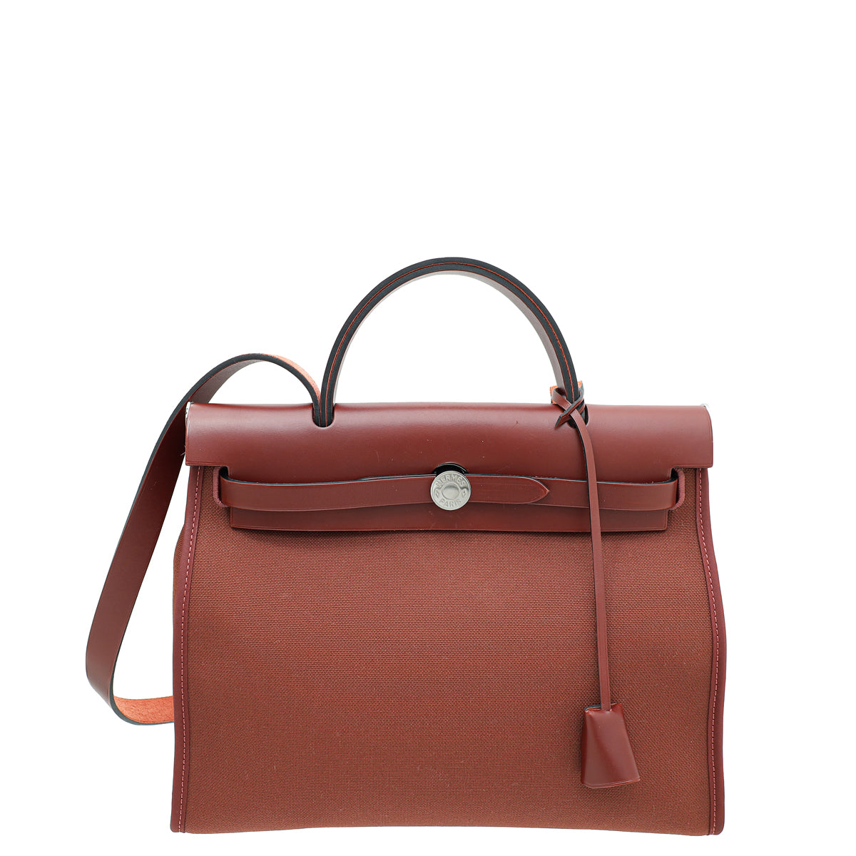 Hermes Rouge H Sellier Herbag Zip 31 PM Bag-Hermes-THE CLOSET