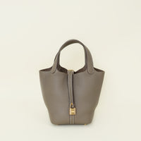Hermes Etoupe Picotin Lock 18 Bag