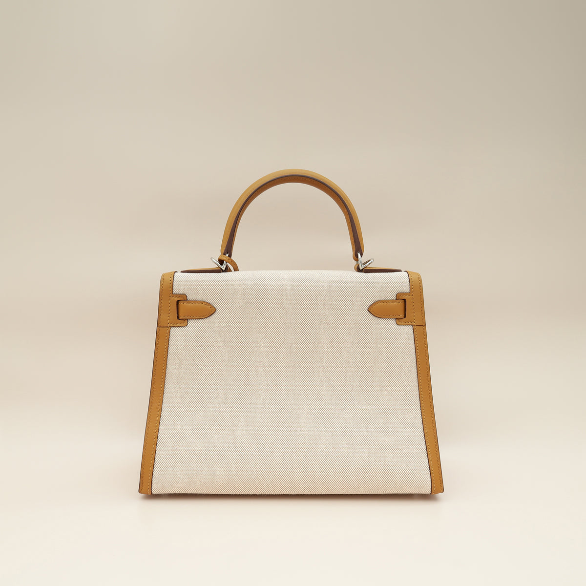 Hermes Bicolor Toile H Swift Kelly Sellier 28 Bag-Hermes-THE CLOSET