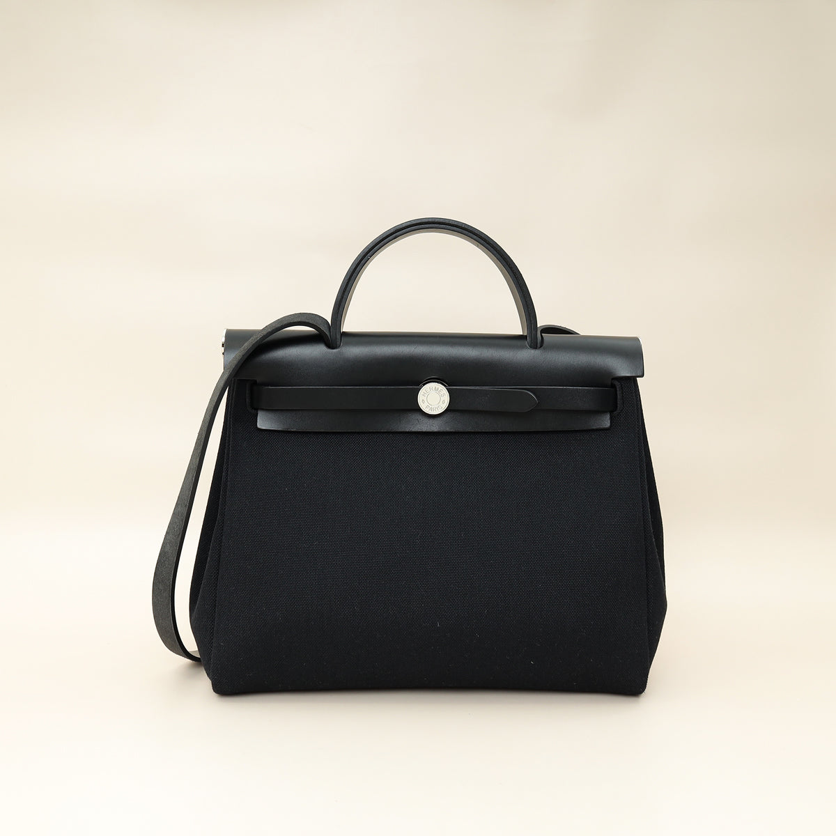 Hermes Noir Herbag Zip 31 Retourne Vache Hunter Bag-Hermes-THE CLOSET
