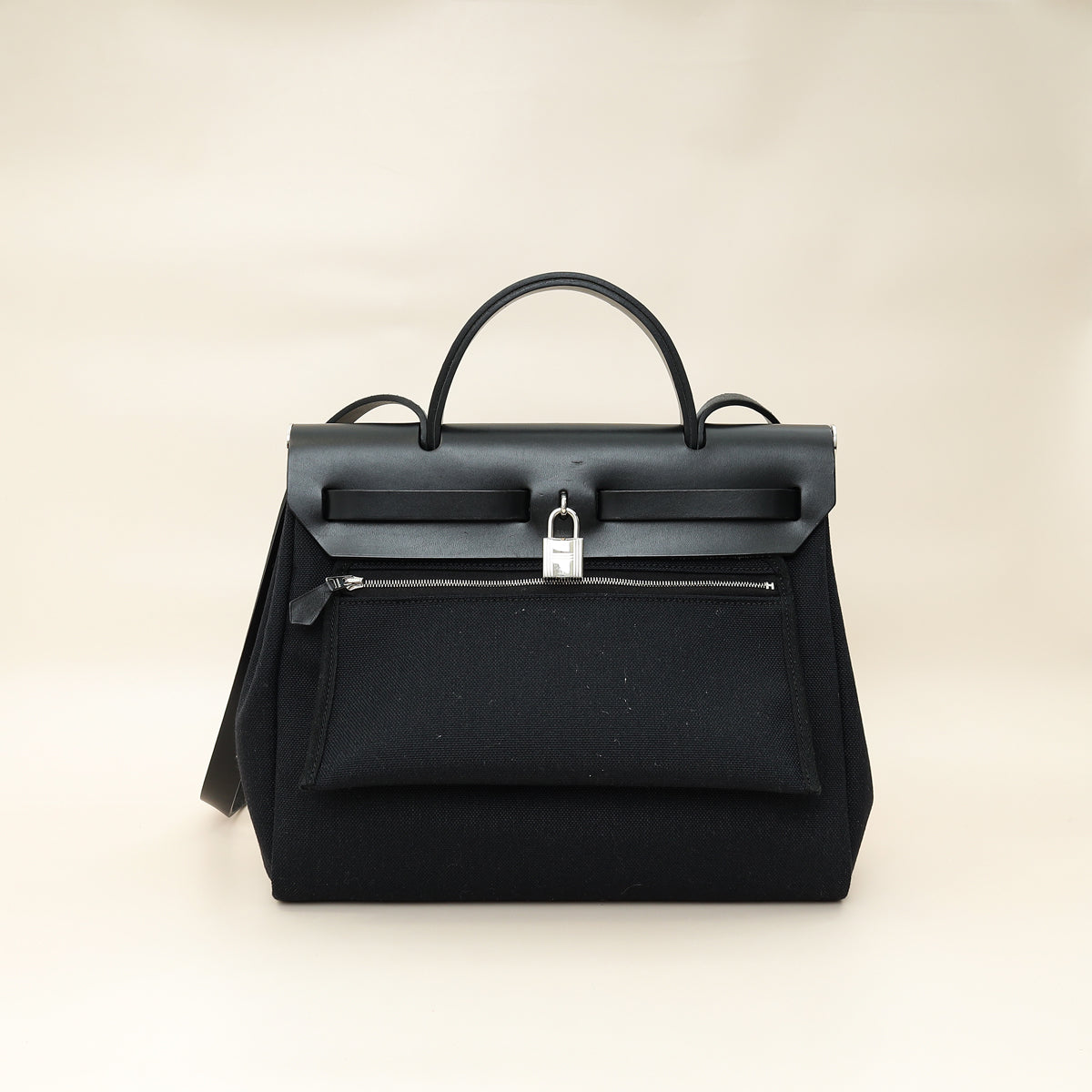 Hermes Noir Herbag Zip 31 Retourne Vache Hunter Bag-Hermes-THE CLOSET