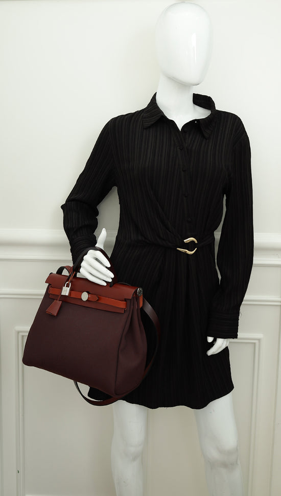 Hermes Bicolor Herbag Zip 31 Retourne Vache Hunter PM Bag-Hermes-THE CLOSET