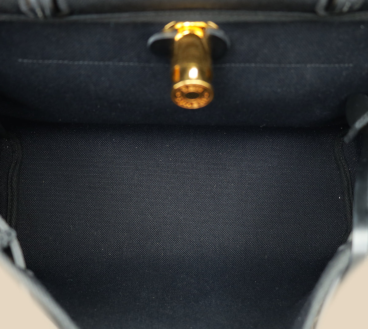 Hermes Noir Herbag Zip 31 Retourne Vache Hunter PM Bag-Hermes-THE CLOSET