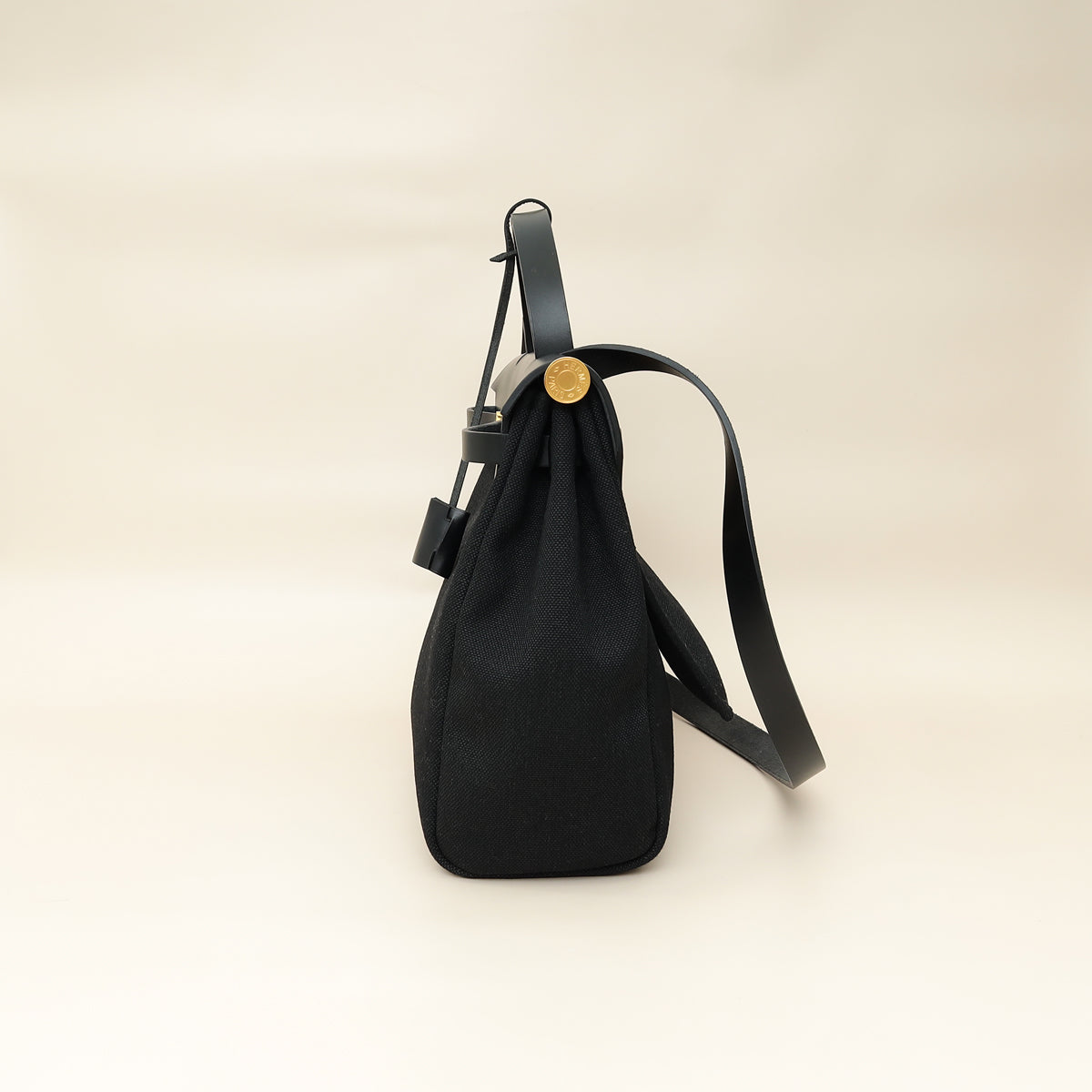 Hermes Noir Herbag Zip 31 Retourne Vache Hunter PM Bag-Hermes-THE CLOSET
