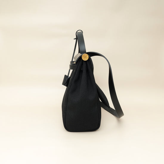 Load image into Gallery viewer, Hermes Noir Herbag Zip 31 Retourne Vache Hunter PM Bag-Hermes-THE CLOSET
