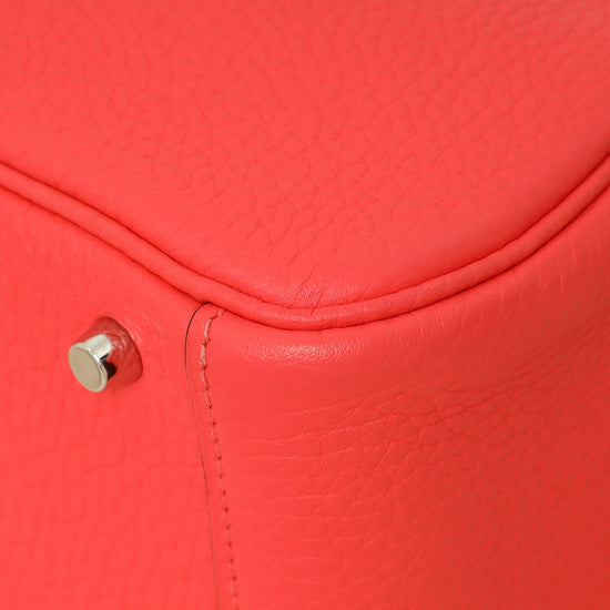 Hermes Rose Texas Lindy Mini Bag W/ Sangle Maxi Quadrille Strap-Hermes-THE CLOSET