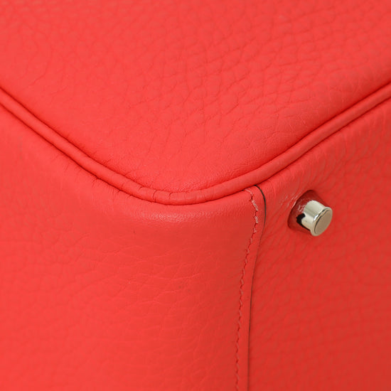 Hermes Rose Texas Lindy Mini Bag W/ Sangle Maxi Quadrille Strap-Hermes-THE CLOSET