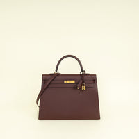 Hermes Rouge Sellier Sellier Kelly 35 Bag
