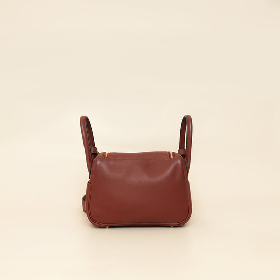 Hermes Bicolor Swift Mini Lindy Verso Bag