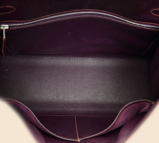 Hermes Raisin Sellier Kelly 32 Bag-Hermes-THE CLOSET