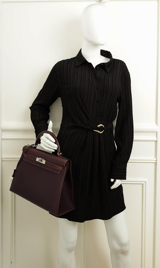 Hermes Raisin Sellier Kelly 32 Bag-Hermes-THE CLOSET
