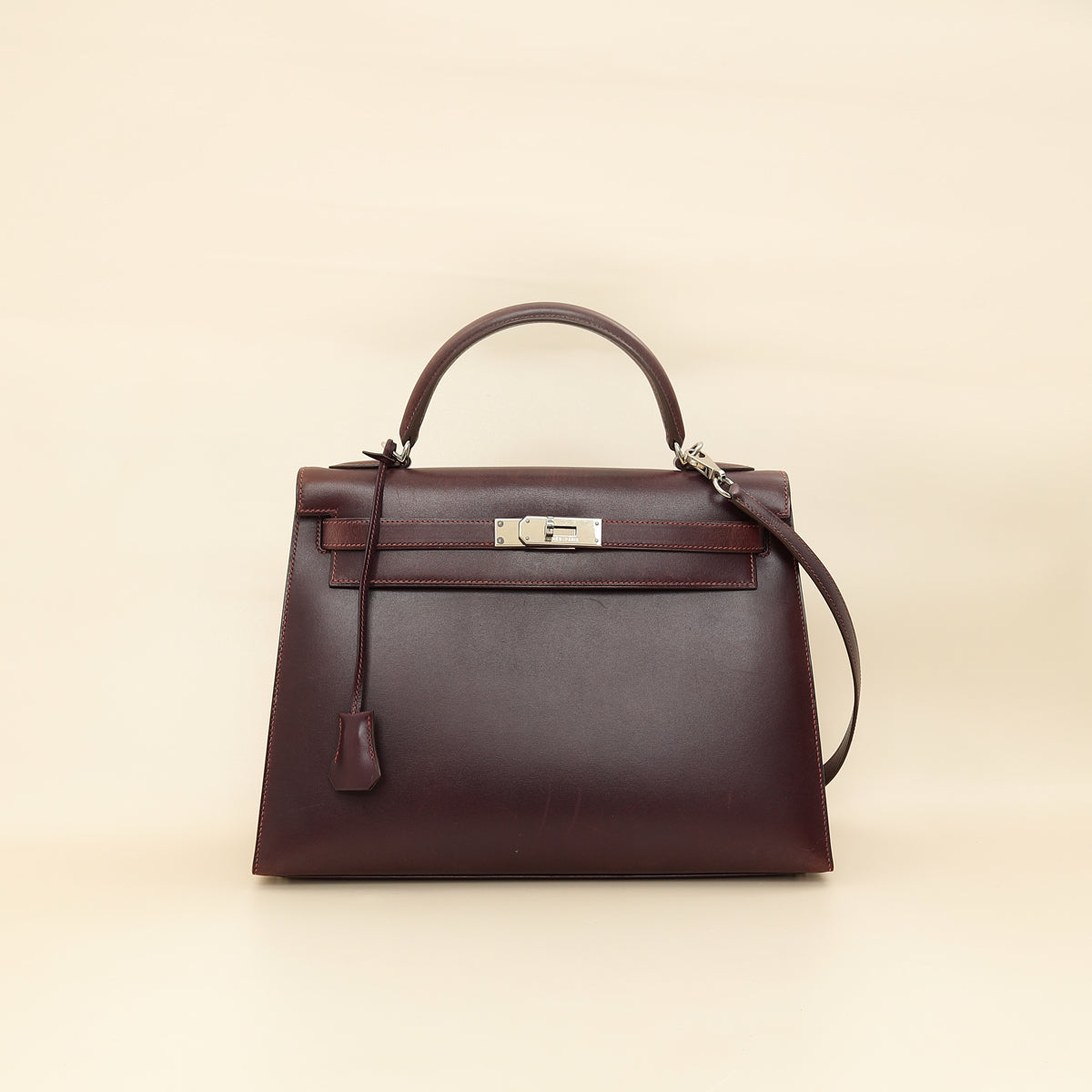 Hermes Raisin Sellier Kelly 32 Bag