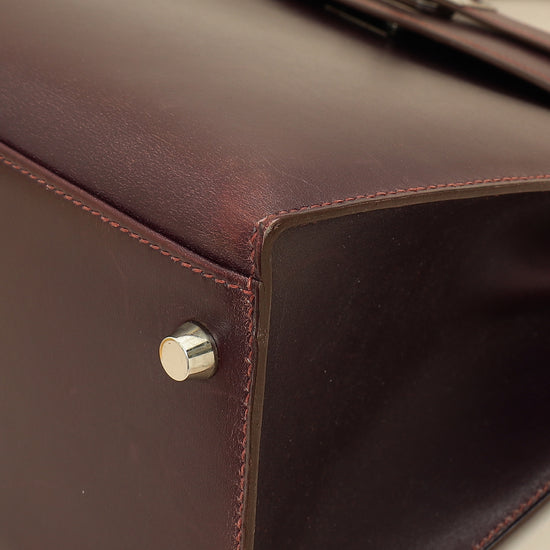 Hermes Raisin Sellier Kelly 32 Bag-Hermes-THE CLOSET