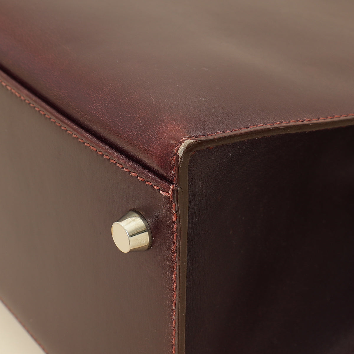 Hermes Raisin Sellier Kelly 32 Bag-Hermes-THE CLOSET