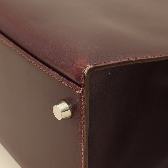 Hermes Raisin Sellier Kelly 32 Bag-Hermes-THE CLOSET