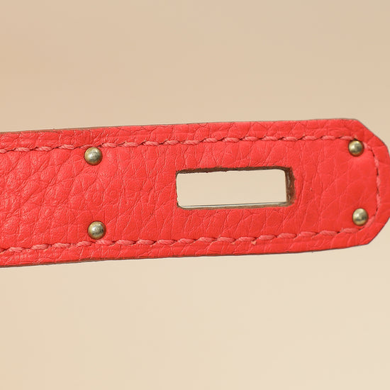 Hermes Rouge Pivoine Retourne Birkin 35 Bag-Hermes-THE CLOSET