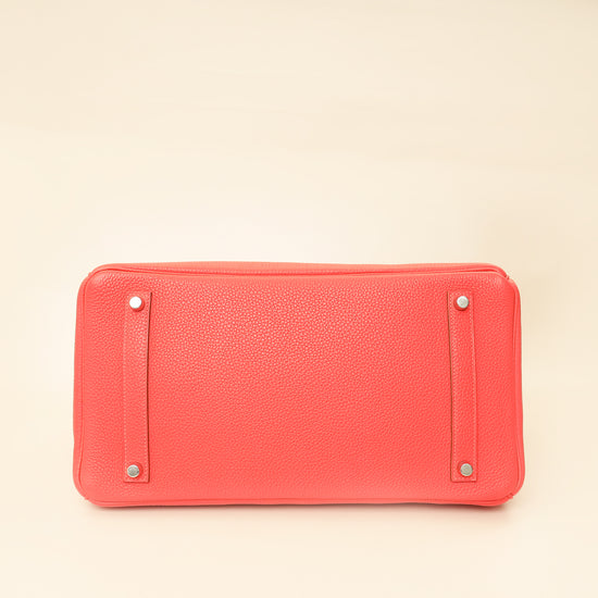 Hermes Rouge Pivoine Retourne Birkin 35 Bag-Hermes-THE CLOSET