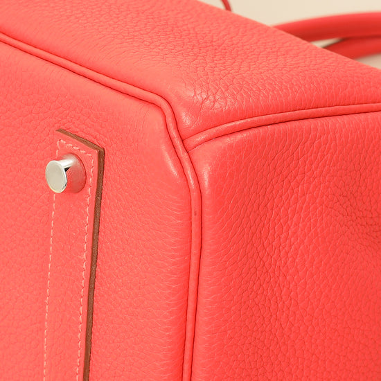 Hermes Rouge Pivoine Retourne Birkin 35 Bag-Hermes-THE CLOSET