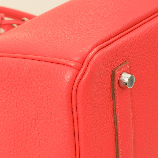 Hermes Rouge Pivoine Retourne Birkin 35 Bag-Hermes-THE CLOSET