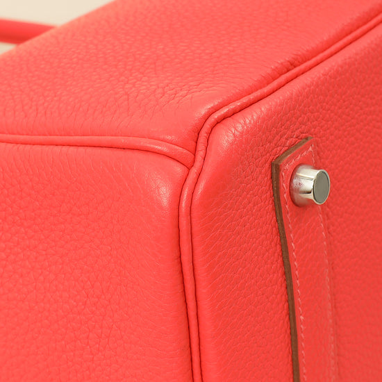 Hermes Rouge Pivoine Retourne Birkin 35 Bag-Hermes-THE CLOSET