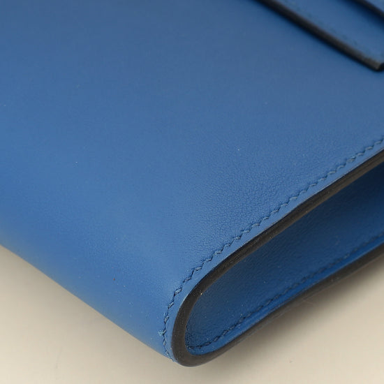 Hermes Bleu Izmir Kelly Cut Clutch-Hermes-THE CLOSET