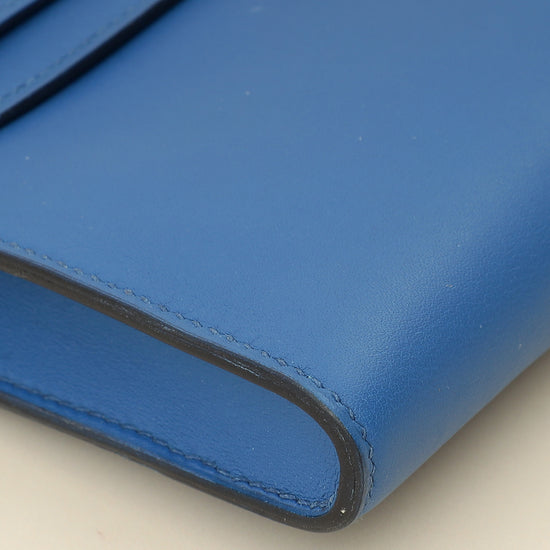 Hermes Bleu Izmir Kelly Cut Clutch-Hermes-THE CLOSET