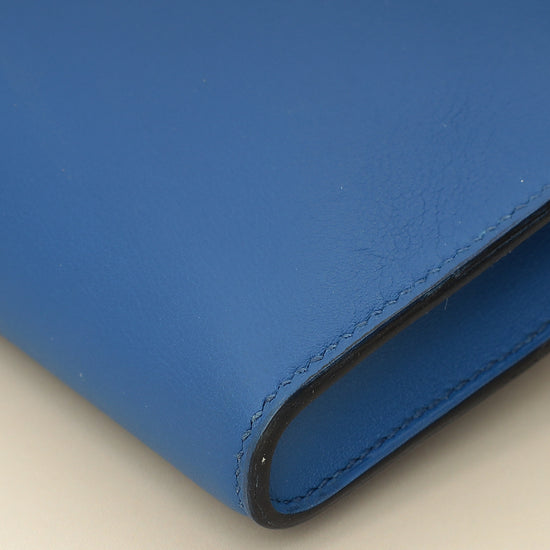 Hermes Bleu Izmir Kelly Cut Clutch-Hermes-THE CLOSET