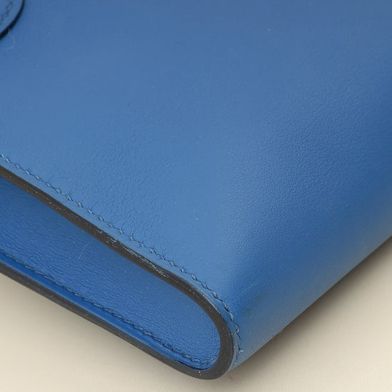 Hermes Bleu Izmir Kelly Cut Clutch-Hermes-THE CLOSET