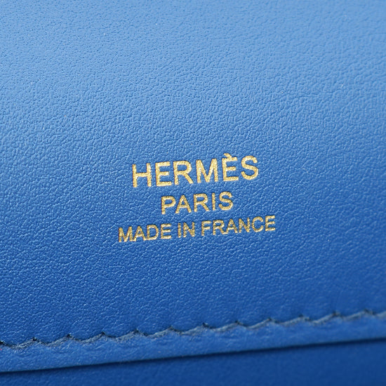 Hermes Bleu Izmir Kelly Cut Clutch-Hermes-THE CLOSET