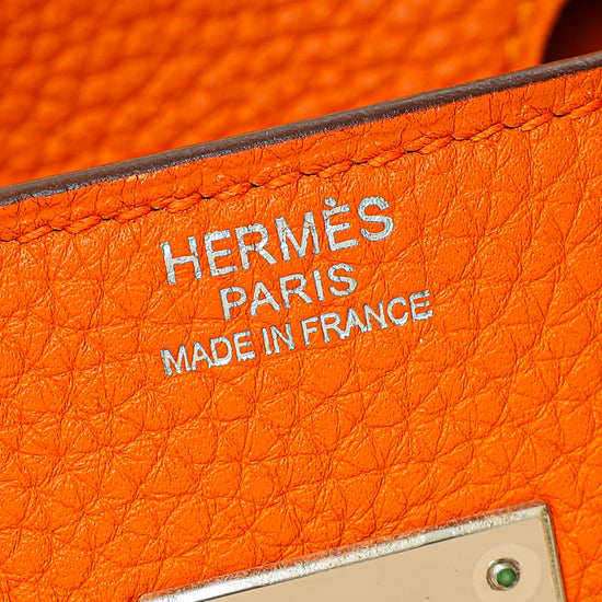 Hermes Orange Birkin 30 Bag-Hermes-THE CLOSET